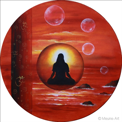 ZEN TRUM Acryl auf Leinwand;
Ø 60 cm
